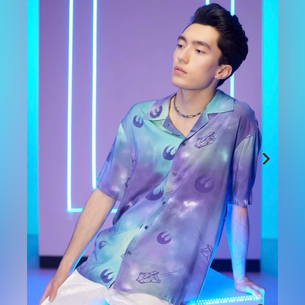 Our Universe Star Wars Rebels Cloud Woven Button-up Her Universe Ghost